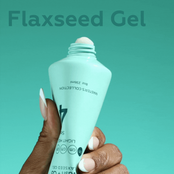 CurlMix Wash and Go Flaxseed Gel with MEDIUM Hold for Curly Hair 8oz