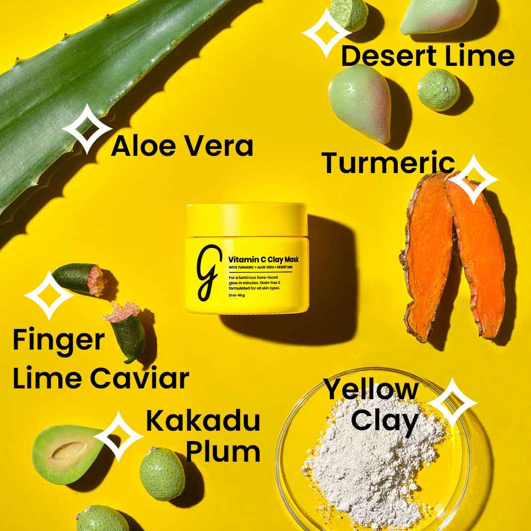 Gleamin Vitamin C Clay Mask ingredients