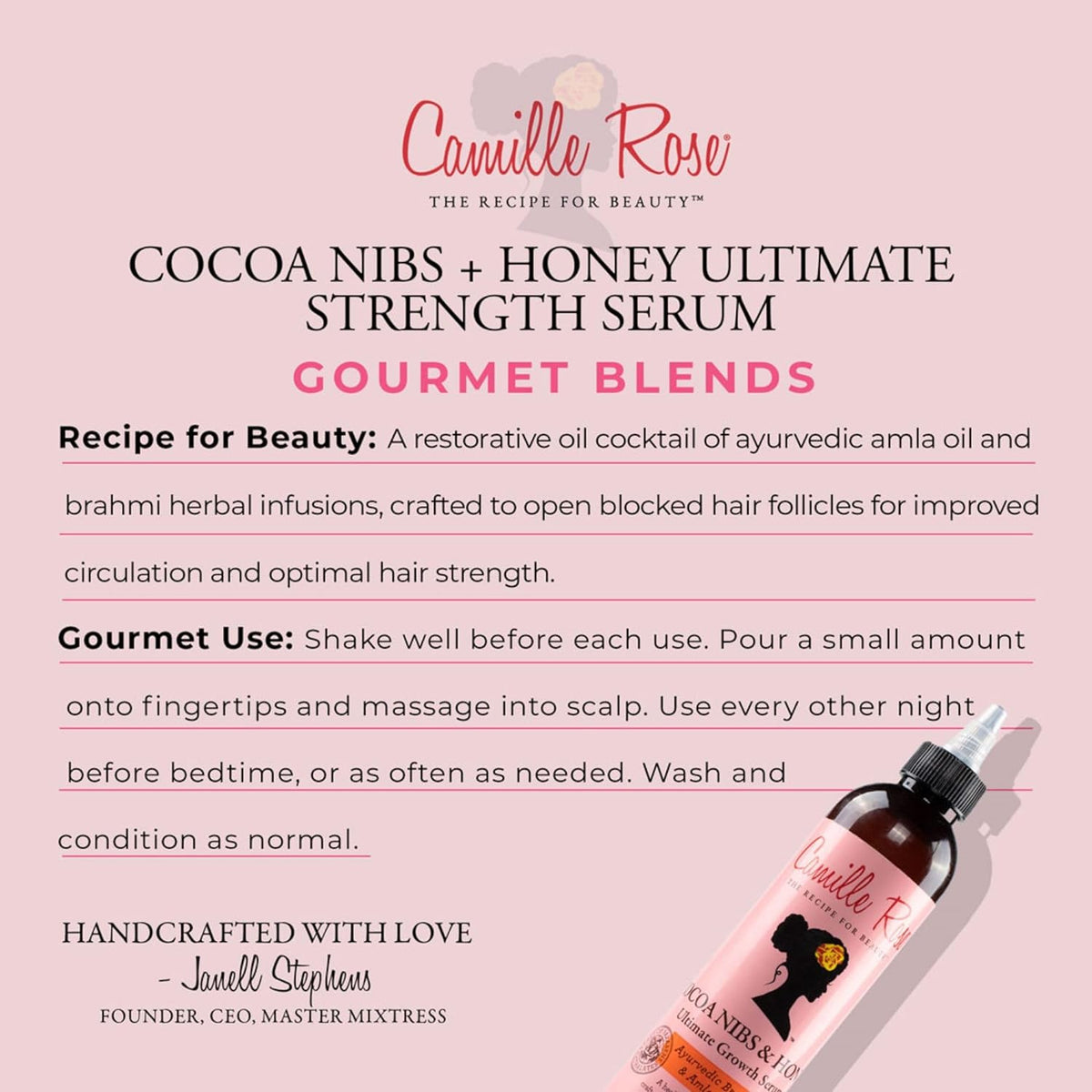 Camille Rose Cocoa Nibs &amp; Honey Ultimate Strength Serum 8oz