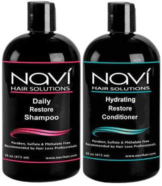 Navi Hair Solutions | Professiona Strength DHT Blocking Restore Shampoo and Conditioner Set