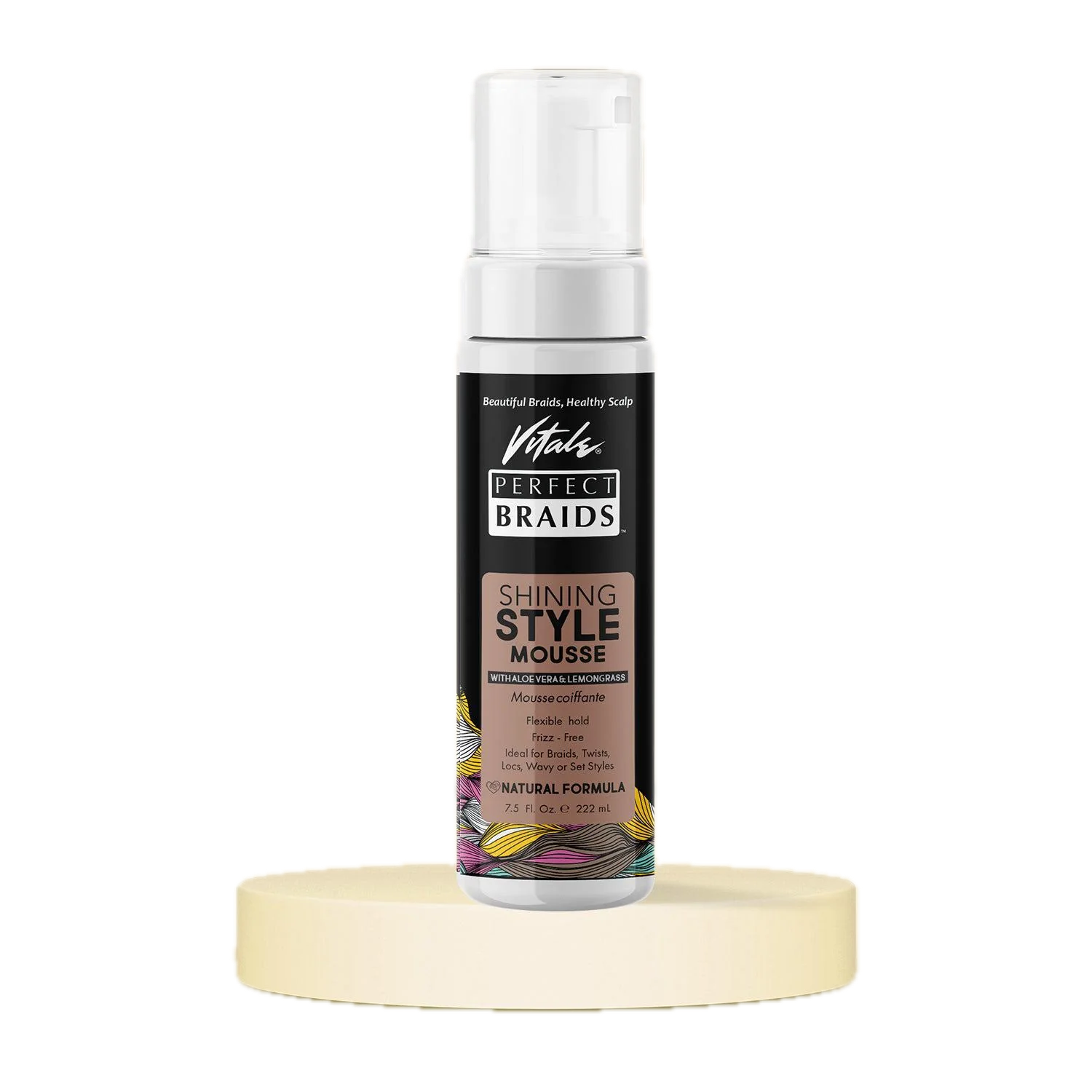 Vitale Perfect Braids Shining Style Mousse 7.5 oz