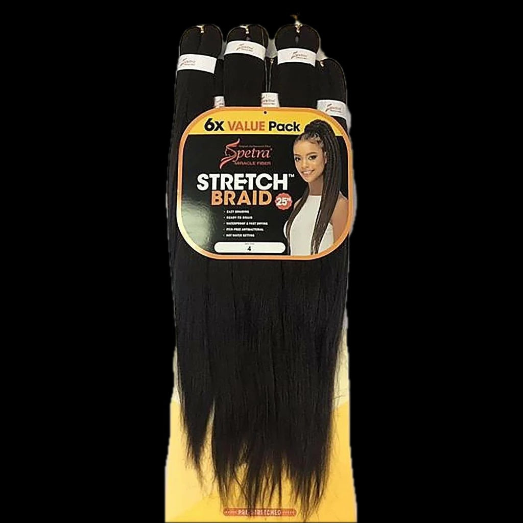 Amore Mio Spetra Miracle Fiber Stretch Braid 6x Pack Braiding Hair|25”