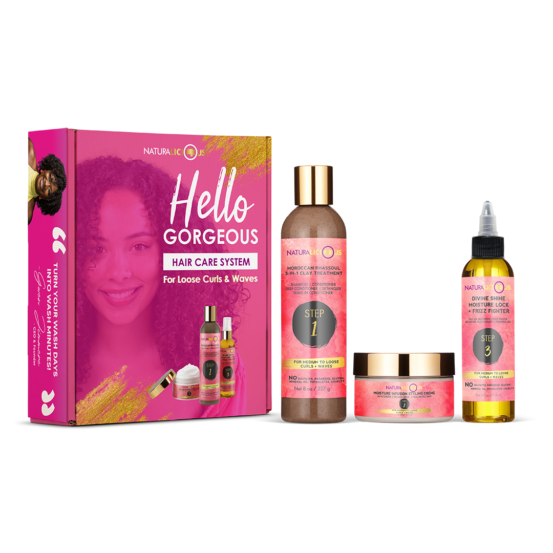 Naturalicious Hello Gorgeous Hair Care System (Steps 1-2-3)