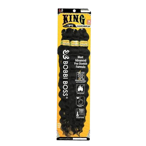 Bobbi Boss | King Tips Ocean Wave Braid Hair | 28" 3-pack
