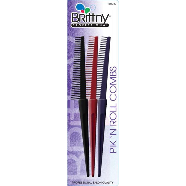 Brittny Pik &#39;N Roll Comb Assorted Colors. Comes with 3 pieces