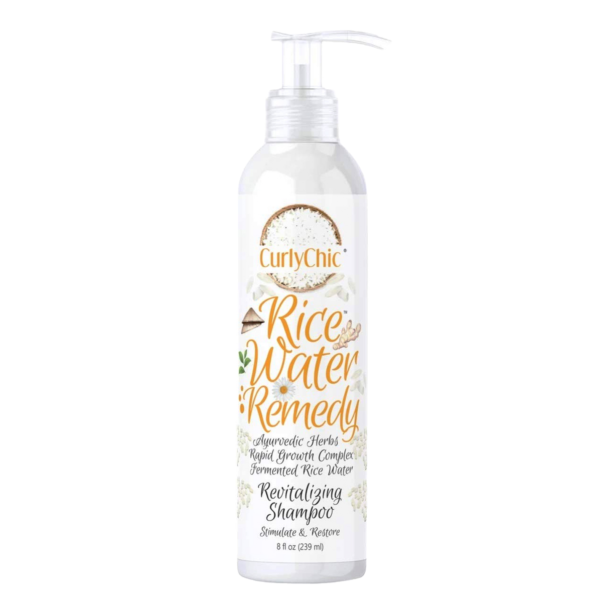 CurlyChic Rice Water Remedy Revitalizing Shampoo 8oz