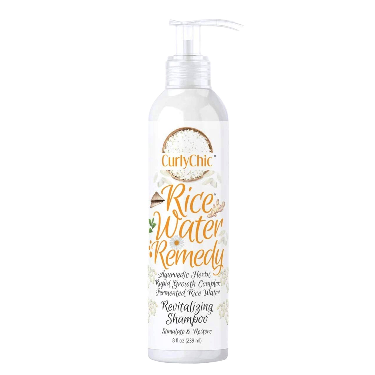 CurlyChic Rice Water Remedy Revitalizing Shampoo 8oz
