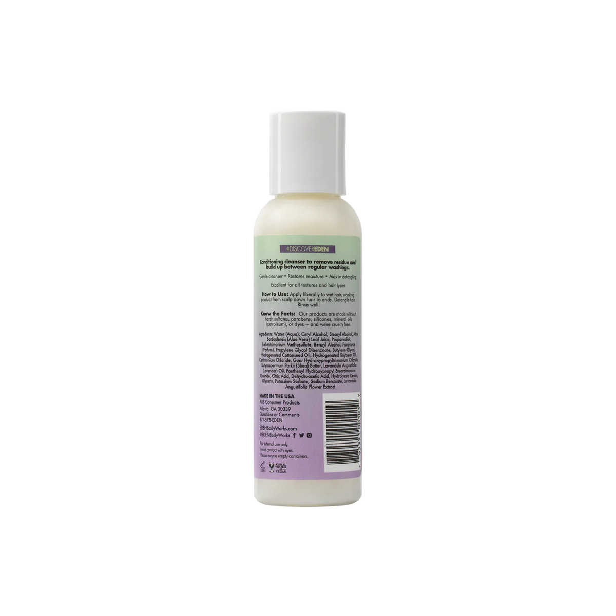 EDEN BodyWorks | Lavender Aloe Moisturizing Co-wash | Travel Size (2oz)