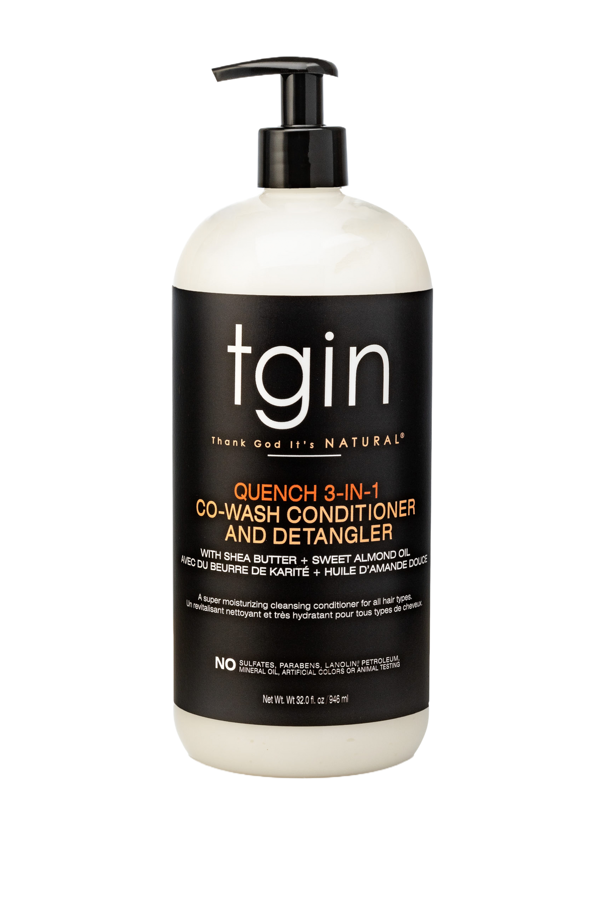 tgin Quench 3-in-1 Co-Wash Conditioner and Detangler 13oz