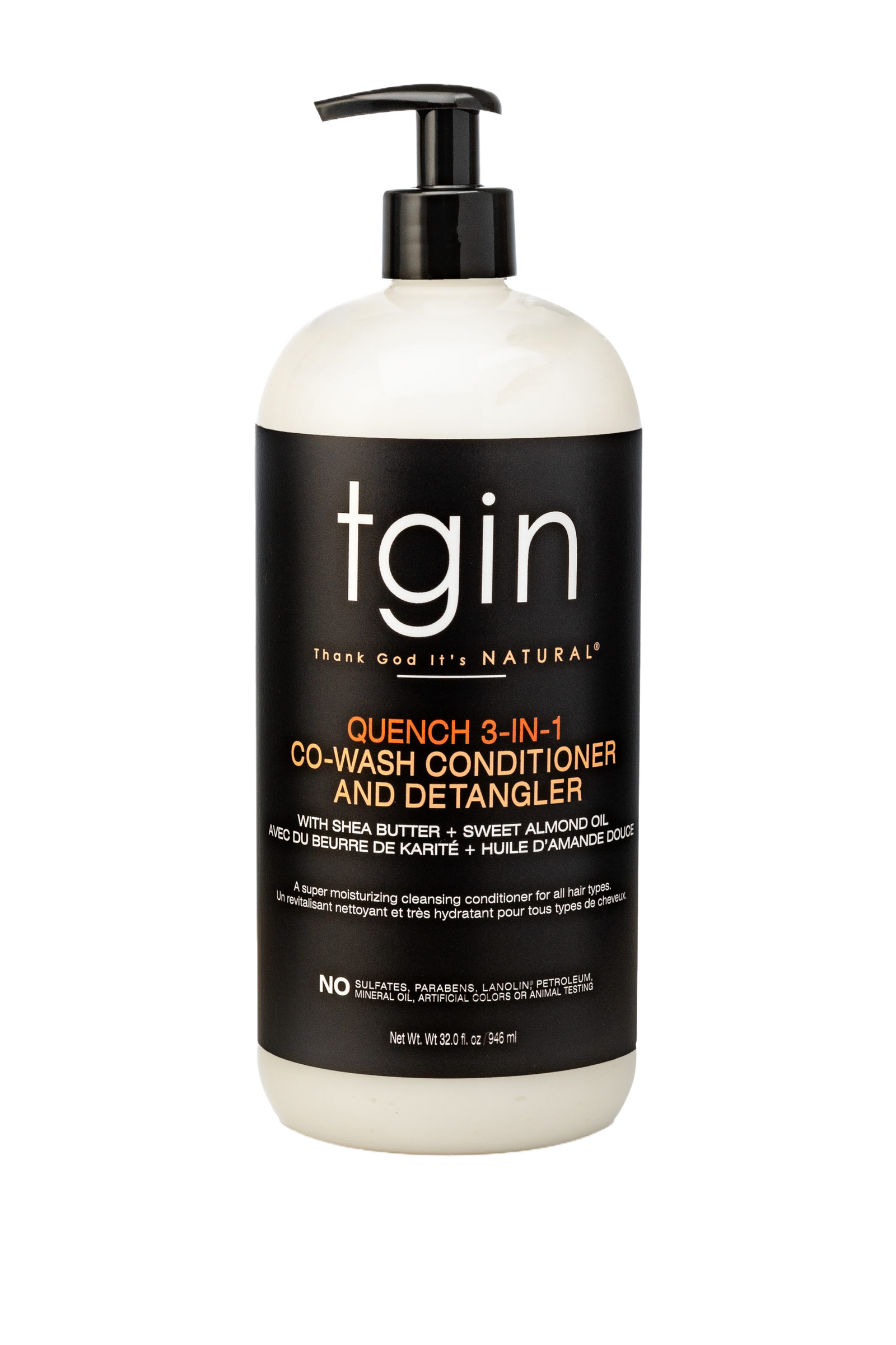 tgin Quench 3-in-1 Co-Wash Conditioner and Detangler 13oz