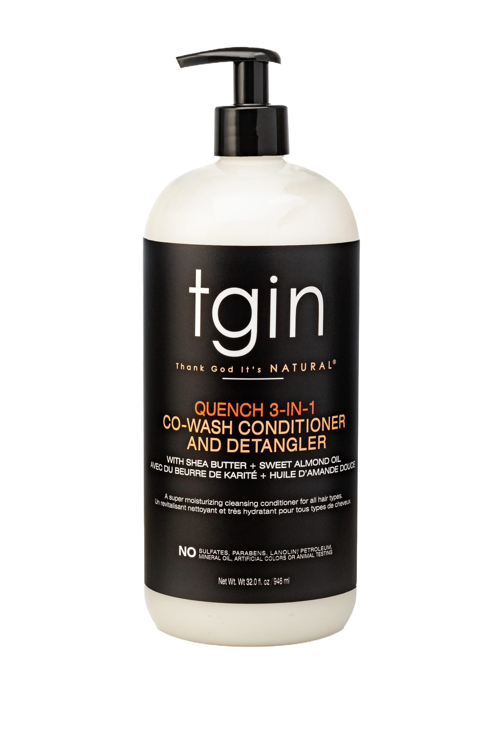 tgin Quench 3-in-1 Co-Wash Conditioner and Detangler 13oz