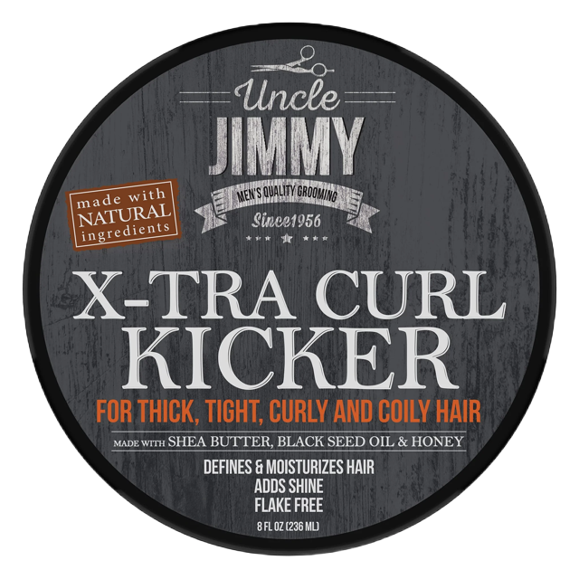 Uncle Jimmy | X-tra Curl Kicker | Thick, Tight, Curly and Coily Hair | 8oz