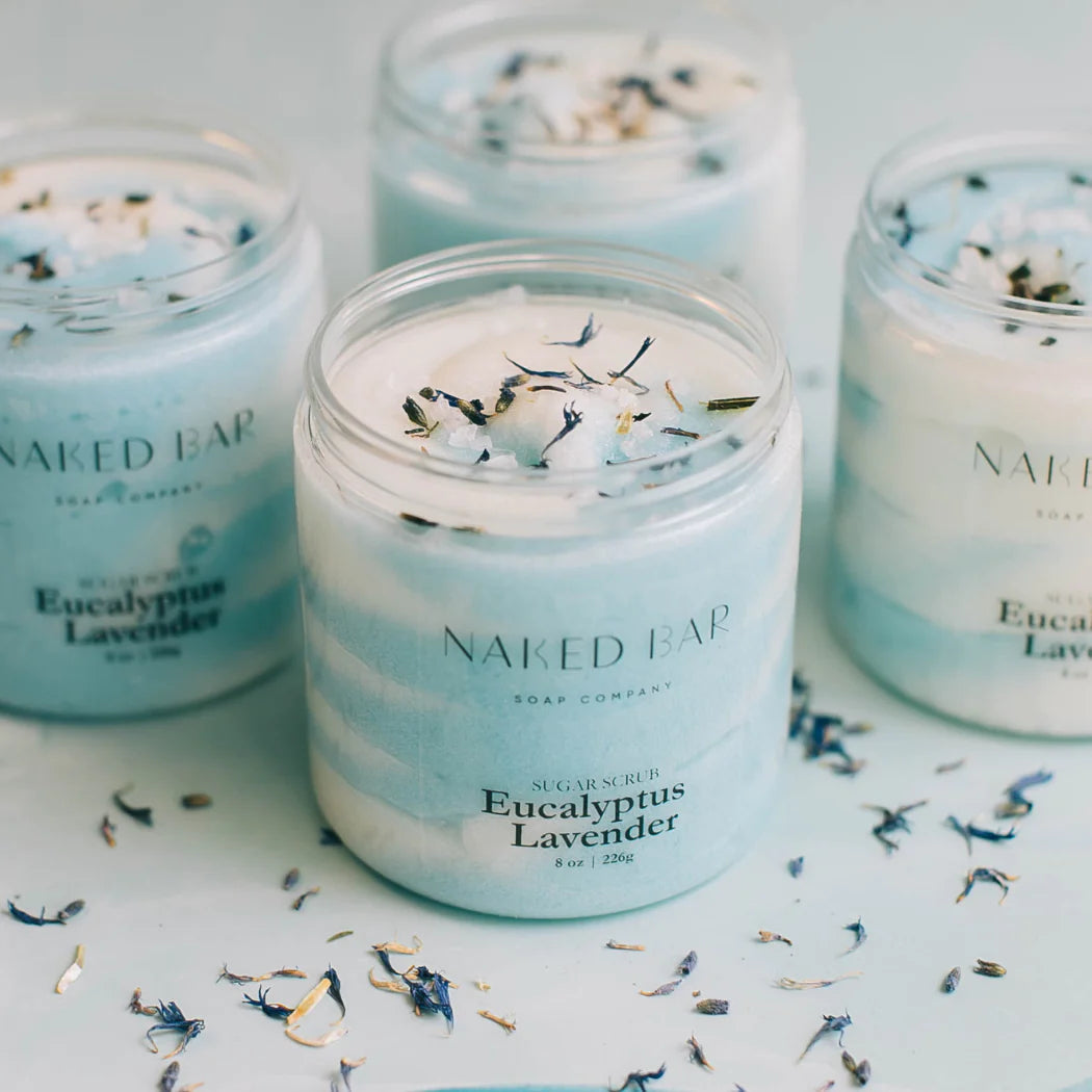Naked Bar Soap Co. Eucalyptus Lavender Sugar Scrub 8oz