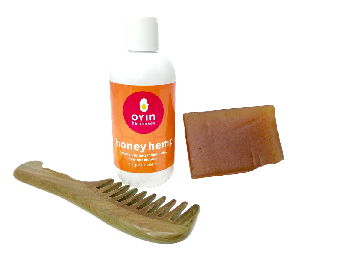 Oyin Handmade | Honey Hemp Detangling and Moisturizing Hair Conditioner | 8oz