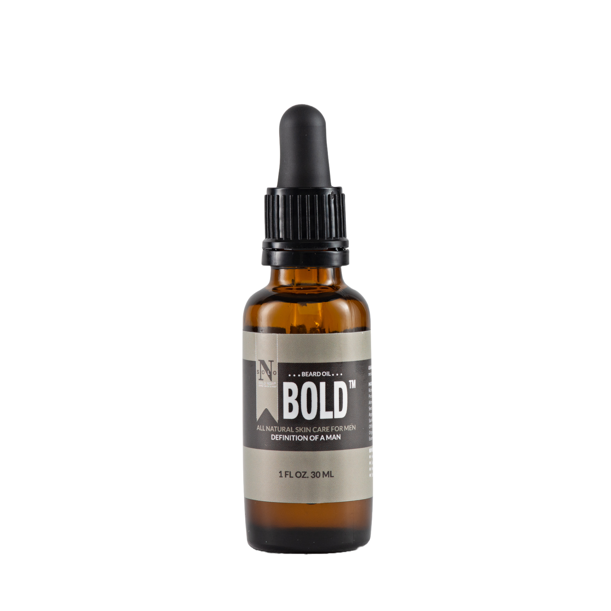 Solo Noir “BOLD™” Pre-shave Oil + Beard Oil 1oz