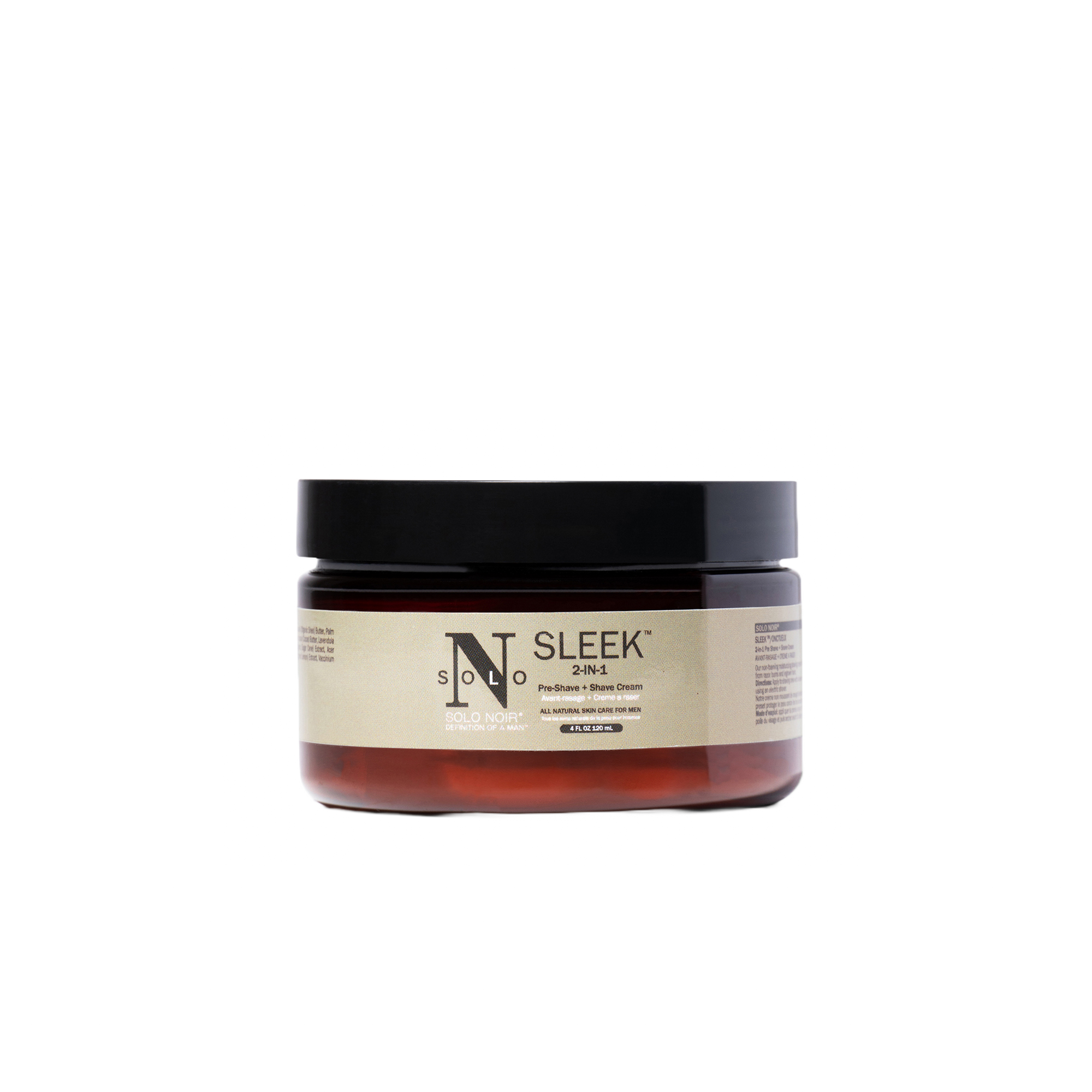 Solo Noir “Sleek™” Pre Shave + Shave Cream 4oz