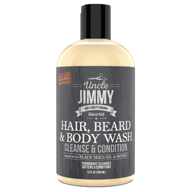 Uncle Jimmy Hair, Beard &amp; Body Wash 12oz