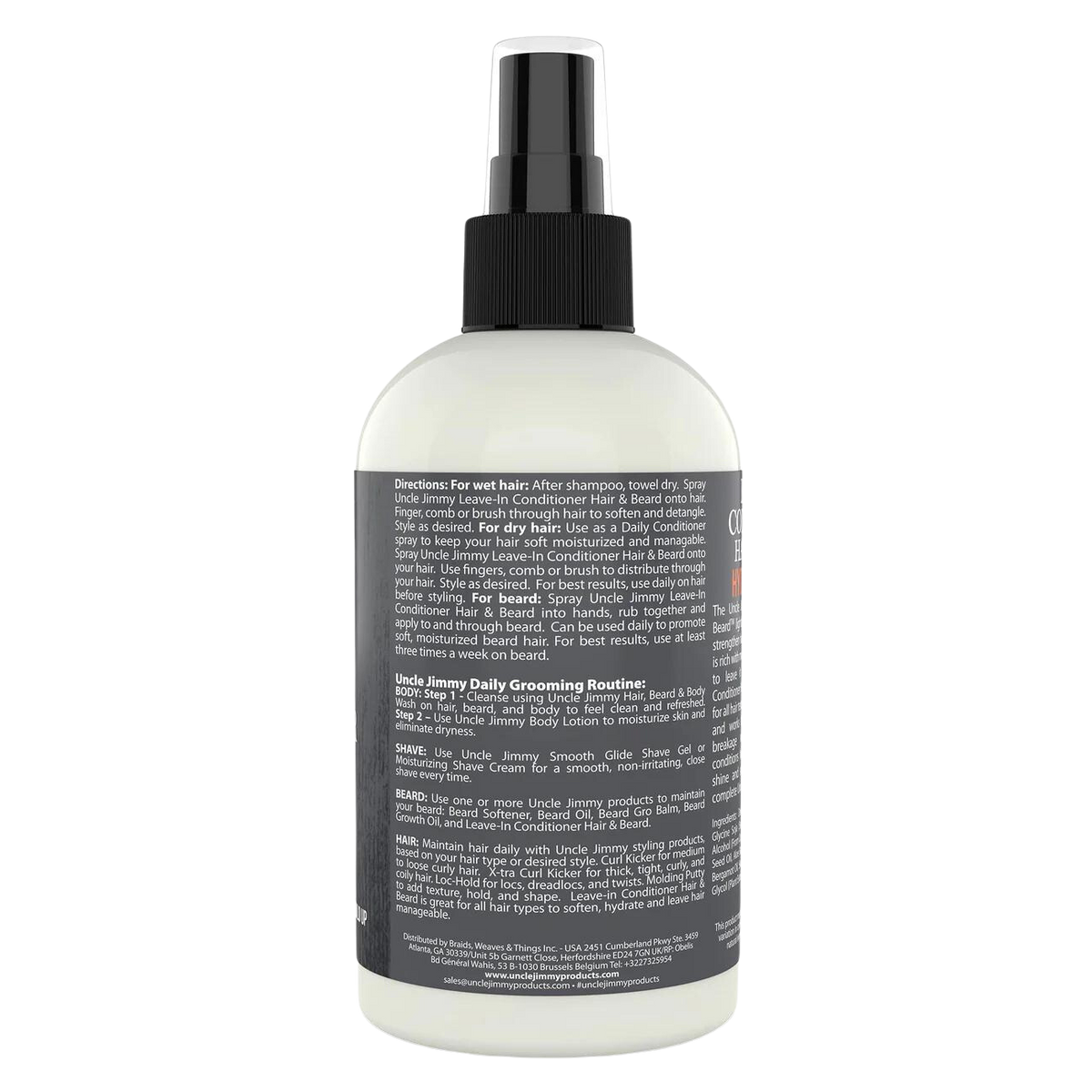 Uncle Jimmy | Hair &amp; Beard Leave-In Conditioner | 8oz