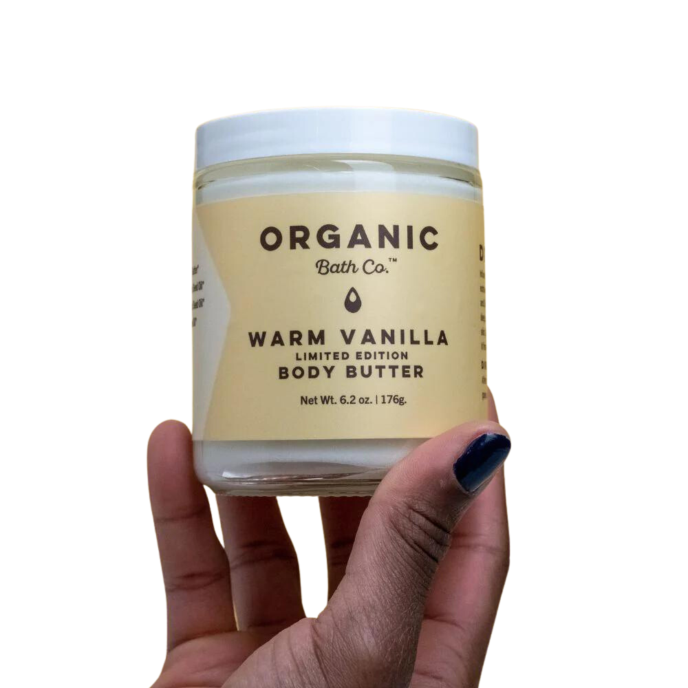 Organic Bath Co. Naked Organic Warm Vanilla Body Butter Regular and Travel-sized