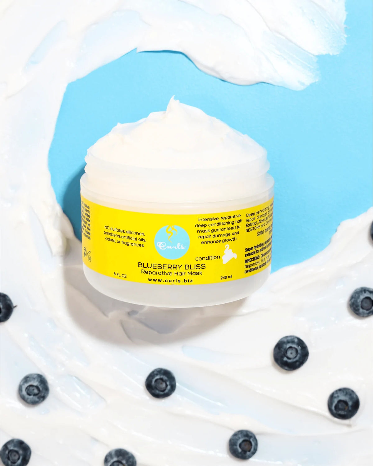 Curls | Blueberry Bliss Reparative Hair Mask | 8oz