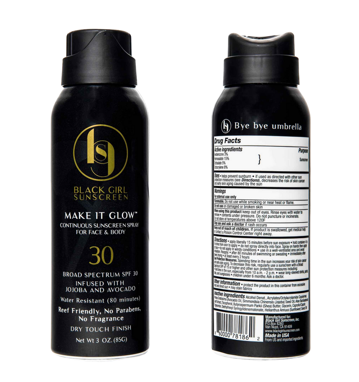 Black Girl Sunscreen Make It Glow Sunscreen Spray - SPF 30 - 3oz