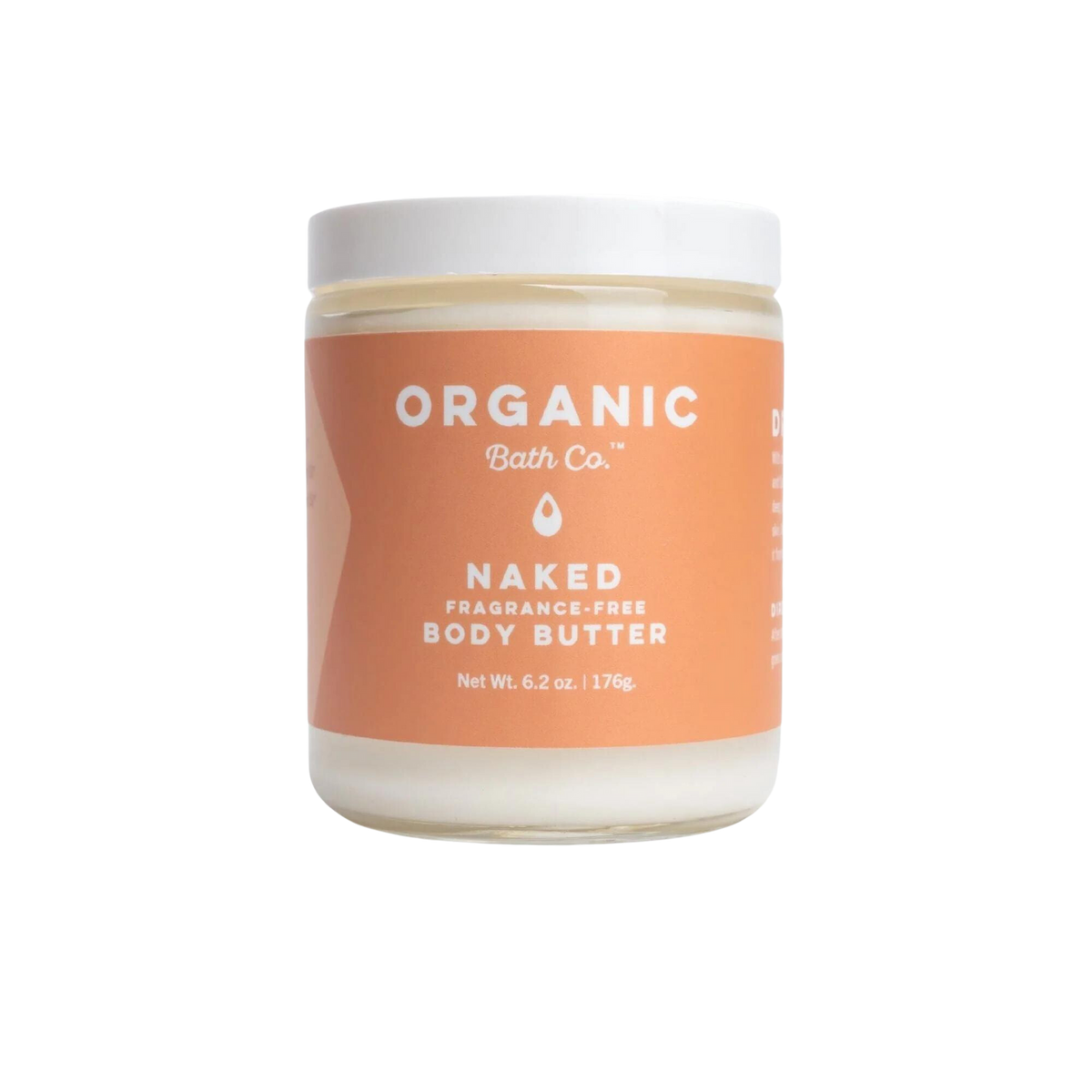 Organic Bath Co. Naked Organic Unscented Body Butter Regular and Travel-sized