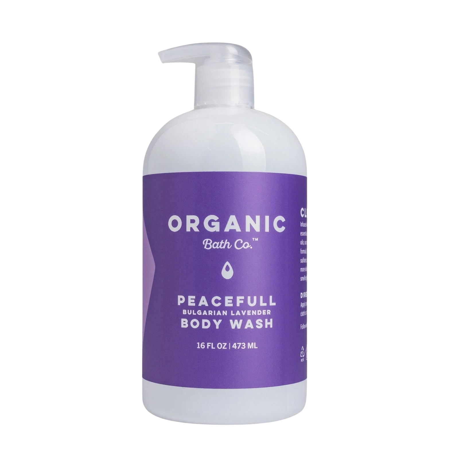 Organic Bath Co. PeaceFull Organic Body Wash 16oz