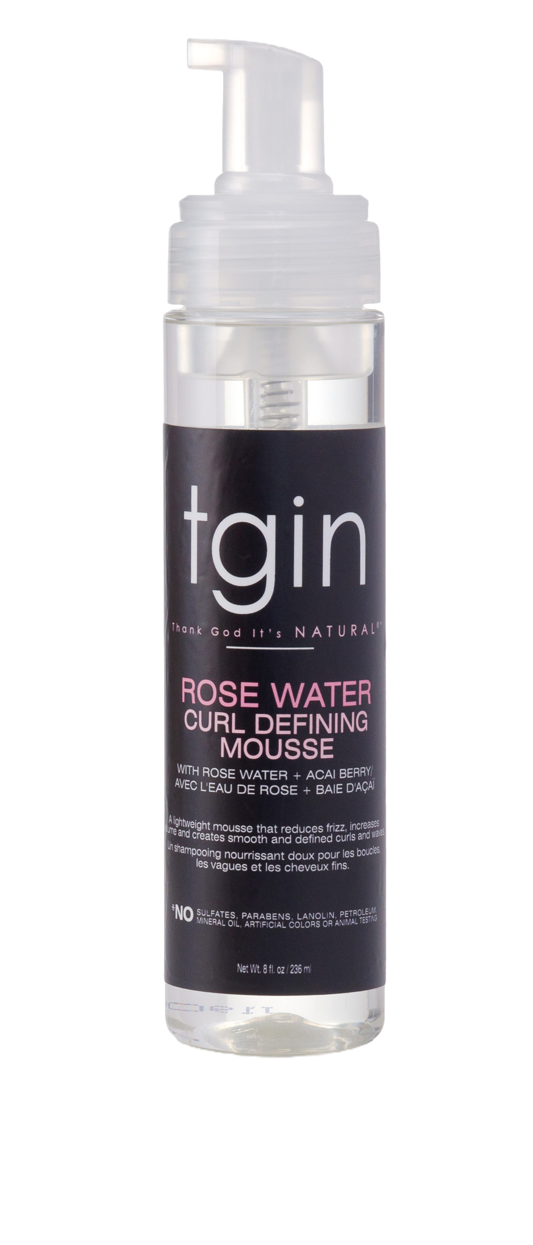 tgin Rose Water Curl Defining Mousse 8oz