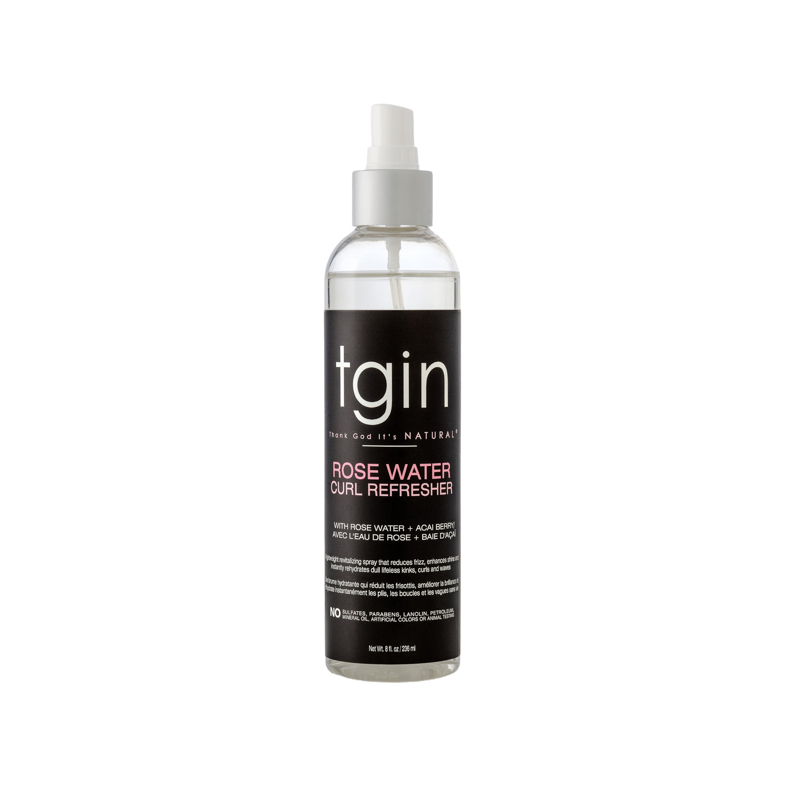 tgin Rose Water Curl Refresher 8oz