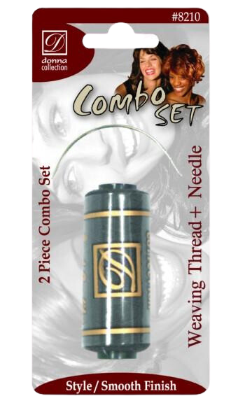Thread &amp; C-Needle 2-piece Combo for Braids, Locs, Twists and Sew-ins