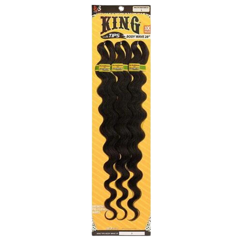 Bobbi Boss King Tips Body Wave Braid Hair 28&quot; 3-pack